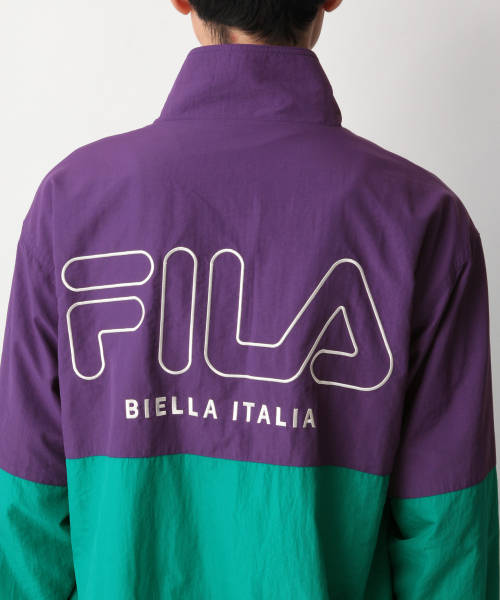 FILA(フィラ)の「【FILA】トラックジャケット/843993(ナイロンジャケット・メンズ・オレンジ/ライトパープル・MEDIUM/LARGE)」の17枚目の写真