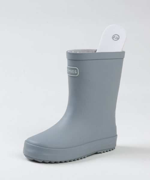 OMNES(オムネス)の「キッズ レインブーツ(レインシューズ・キッズ・パープル/ネイビー/グレー/カーキ/モスグリーン/サーモンピンク/ラベンダー/ブラウン/キャメル/ベージュ・15.0cm/16.0cm/17.0cm/18.0cm/19.0cm/20.0cm/14.0cm/13.0cm/21.0cm/22.0cm)」の15枚目の写真
