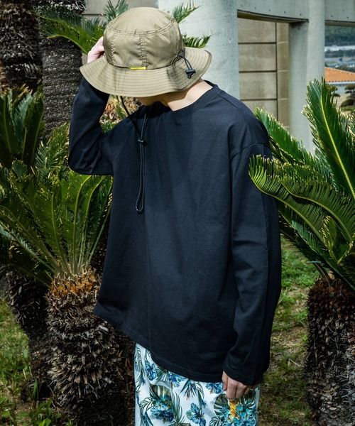 Ressaca（レサーカ）の「Big Silhouette Long Sleeve TEE/オーバーサイズ 長袖カットソー Tシャツ（Tシャツ/カットソー・メンズ・ブラック/テラコッタ/グリーン/ライトブルー/ホワイト・M/L）」の3枚目の写真