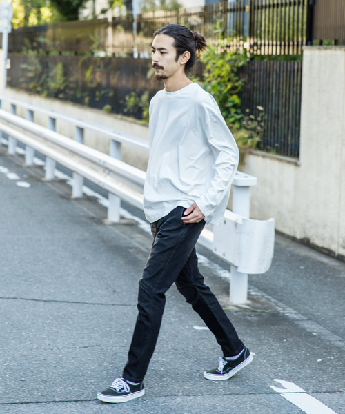 Ressaca（レサーカ）の「Big Silhouette Long Sleeve TEE/オーバーサイズ 長袖カットソー Tシャツ（Tシャツ/カットソー・メンズ・ブラック/テラコッタ/グリーン/ライトブルー/ホワイト・M/L）」の16枚目の写真