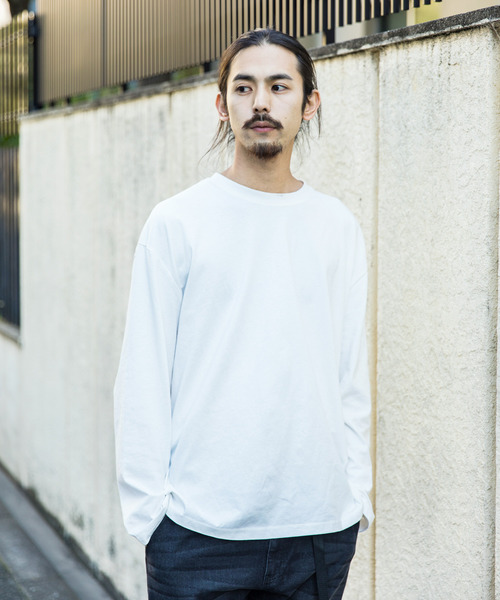 Ressaca（レサーカ）の「Big Silhouette Long Sleeve TEE/オーバーサイズ 長袖カットソー Tシャツ（Tシャツ/カットソー・メンズ・ブラック/テラコッタ/グリーン/ライトブルー/ホワイト・M/L）」の18枚目の写真