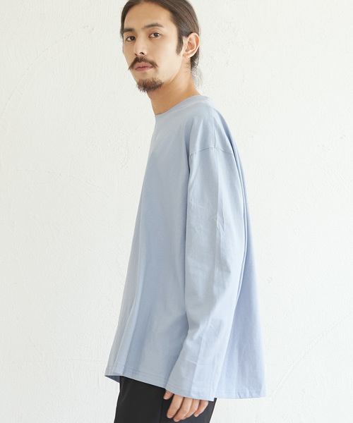 Ressaca（レサーカ）の「Big Silhouette Long Sleeve TEE/オーバーサイズ 長袖カットソー Tシャツ（Tシャツ/カットソー・メンズ・ブラック/テラコッタ/グリーン/ライトブルー/ホワイト・M/L）」の21枚目の写真