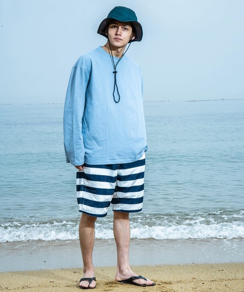 Ressaca（レサーカ）の「Big Silhouette Long Sleeve TEE/オーバーサイズ 長袖カットソー Tシャツ（Tシャツ/カットソー・メンズ・ブラック/テラコッタ/グリーン/ライトブルー/ホワイト・M/L）」の22枚目の写真