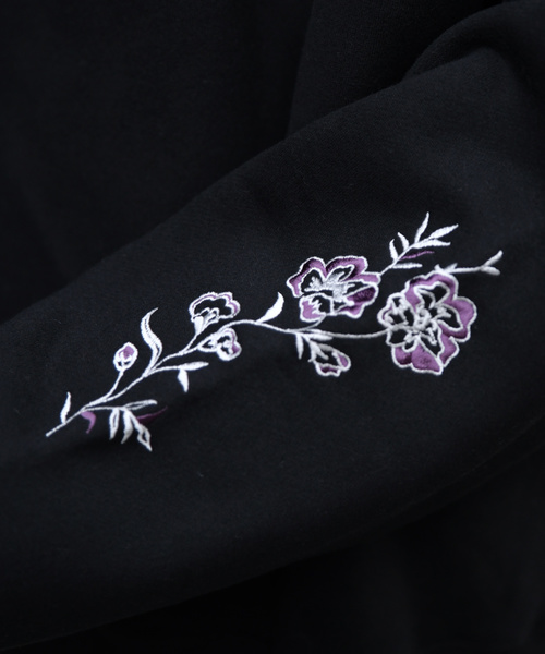 kutir（クティール）の「袖刺繍ウラキモウスウェット（Tシャツ/カットソー・メンズ・チャコールグレー/ブラック/ボルドー・MEDIUM/LARGE）」の11枚目の写真