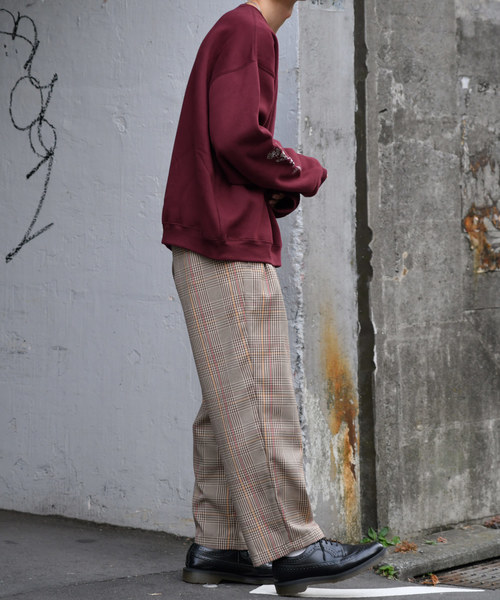 kutir（クティール）の「袖刺繍ウラキモウスウェット（Tシャツ/カットソー・メンズ・チャコールグレー/ブラック/ボルドー・MEDIUM/LARGE）」の21枚目の写真