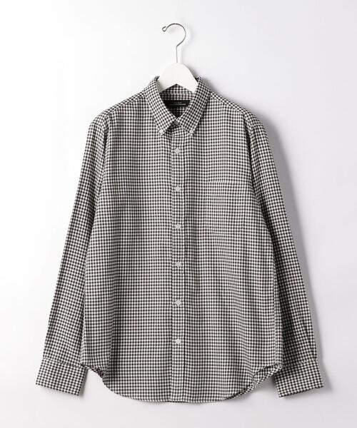 green label relaxing(グリーンレーベルリラクシング)の「NM ビエラギンガムボタンダウン シャツ(シャツ/ブラウス・メンズ・ダークグリーン/ダークブラウン/ネイビー・LARGE/X-LARGE/SMALL/MEDIUM)」の16枚目の写真