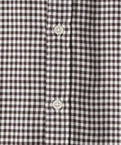 green label relaxing(グリーンレーベルリラクシング)の「NM ビエラギンガムボタンダウン シャツ(シャツ/ブラウス・メンズ・ダークグリーン/ダークブラウン/ネイビー・LARGE/X-LARGE/SMALL/MEDIUM)」の14枚目の写真