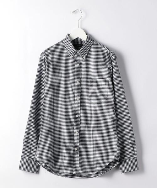 green label relaxing(グリーンレーベルリラクシング)の「NM ビエラギンガムボタンダウン シャツ(シャツ/ブラウス・メンズ・ダークグリーン/ダークブラウン/ネイビー・LARGE/X-LARGE/SMALL/MEDIUM)」の11枚目の写真