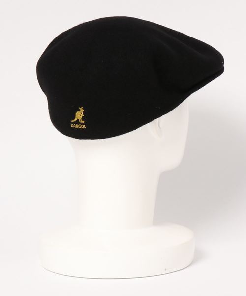 KANGOL（カンゴール）の「KANGOL Wool 504（ハンチング/ベレー帽・レディース・ブラック/ベージュ/イエローゴールド・M/L）」の4枚目の写真