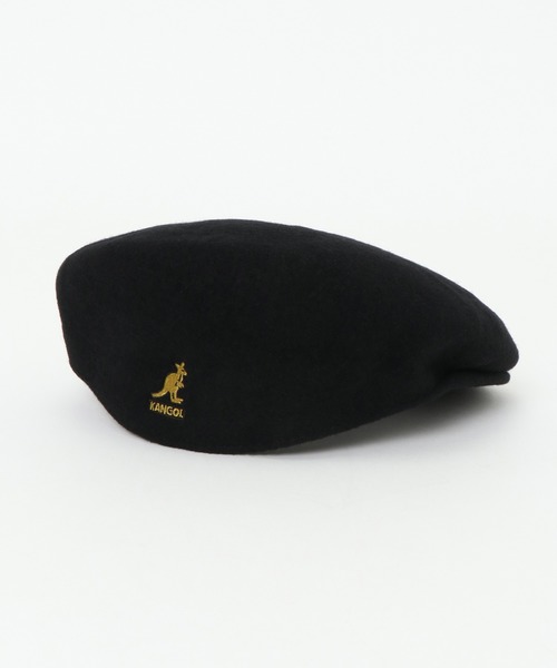 KANGOL（カンゴール）の「KANGOL Wool 504（ハンチング/ベレー帽・レディース・ブラック/ベージュ/イエローゴールド・M/L）」の3枚目の写真