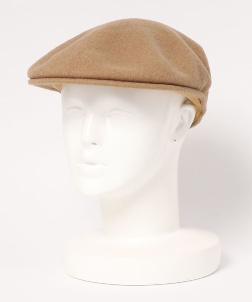 KANGOL（カンゴール）の「KANGOL Wool 504（ハンチング/ベレー帽・レディース・ブラック/ベージュ/イエローゴールド・M/L）」の7枚目の写真