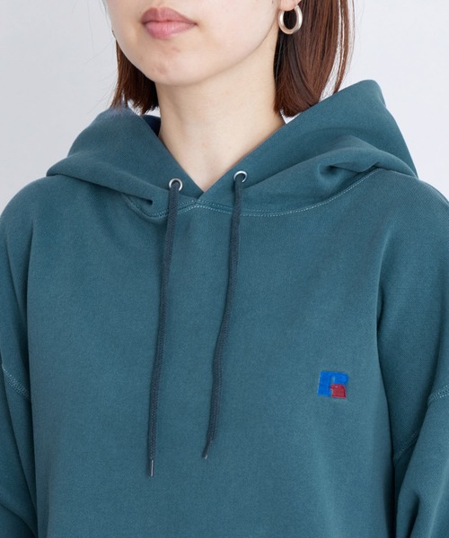 Russell Athletic(ラッセルアスレティック)の「Bookstore Sweat Pullover Hoodie&Shorts(セットアップ)(スウェット・レディース・ブルー/ブラウン系その他2・1)」の9枚目の写真