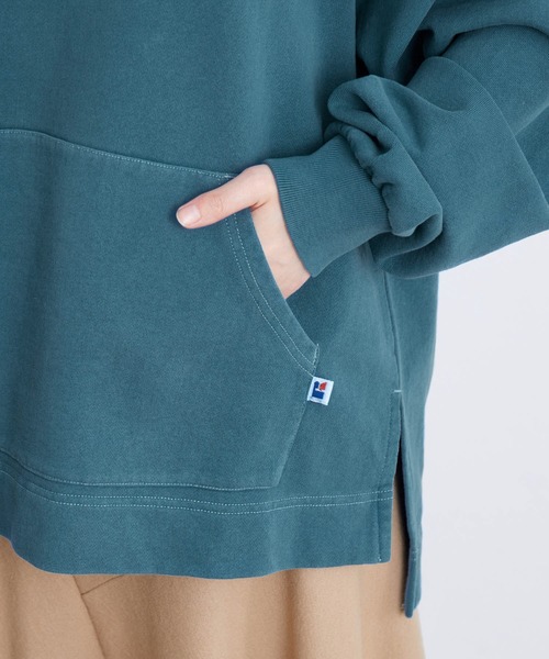 Russell Athletic(ラッセルアスレティック)の「Bookstore Sweat Pullover Hoodie&Shorts(セットアップ)(スウェット・レディース・ブルー/ブラウン系その他2・1)」の10枚目の写真