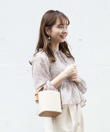 flower | スキッパーシャーリングブラウス(シャツ/ブラウス)