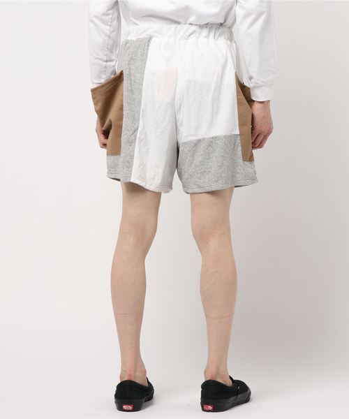 チャイハネ（チャイハネ）の「【チャイハネ】パッチワークMEN'Sハーフパンツ（その他パンツ・メンズ・オレンジ/ブラック/ホワイト・FREE）」の6枚目の写真