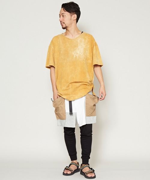 チャイハネ（チャイハネ）の「【チャイハネ】パッチワークMEN'Sハーフパンツ（その他パンツ・メンズ・オレンジ/ブラック/ホワイト・FREE）」の10枚目の写真