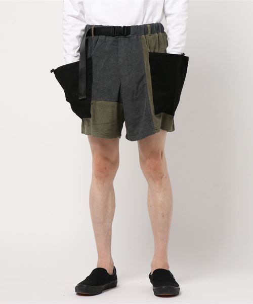 チャイハネ（チャイハネ）の「【チャイハネ】パッチワークMEN'Sハーフパンツ（その他パンツ・メンズ・オレンジ/ブラック/ホワイト・FREE）」の11枚目の写真