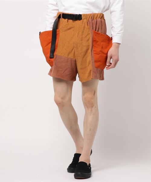 チャイハネ（チャイハネ）の「【チャイハネ】パッチワークMEN'Sハーフパンツ（その他パンツ・メンズ・オレンジ/ブラック/ホワイト・FREE）」の20枚目の写真