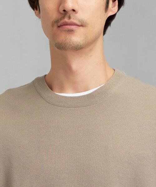 green label relaxing(グリーンレーベルリラクシング)の「CM ミラノリブ クルーネック ベスト(ベスト・メンズ・ベージュ/ネイビー・M/S/L)」の9枚目の写真