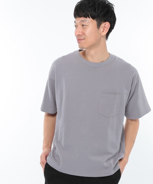 LAKOLE(ラコレ)の「ミニ裏毛Tシャツ / LAKOLE(Tシャツ/カットソー・メンズ・ホワイト/ブラウン/グレー/ピンク/ライトグリーン・SMALL/MEDIUM/LARGE/X-LARGE)」の3枚目の写真