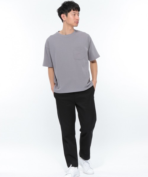 LAKOLE(ラコレ)の「ミニ裏毛Tシャツ / LAKOLE(Tシャツ/カットソー・メンズ・ホワイト/ブラウン/グレー/ピンク/ライトグリーン・SMALL/MEDIUM/LARGE/X-LARGE)」の10枚目の写真