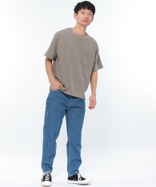 LAKOLE(ラコレ)の「ミニ裏毛Tシャツ / LAKOLE(Tシャツ/カットソー・メンズ・ホワイト/ブラウン/グレー/ピンク/ライトグリーン・SMALL/MEDIUM/LARGE/X-LARGE)」の12枚目の写真