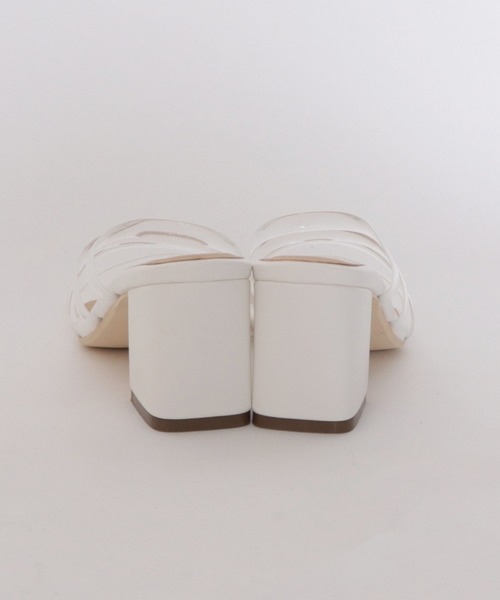 archives（アルシーヴ）の「クリアミュールサンダル（サンダル・レディース・オフホワイト/シルバーグレー/ブラック・MEDIUM/LARGE）」の7枚目の写真