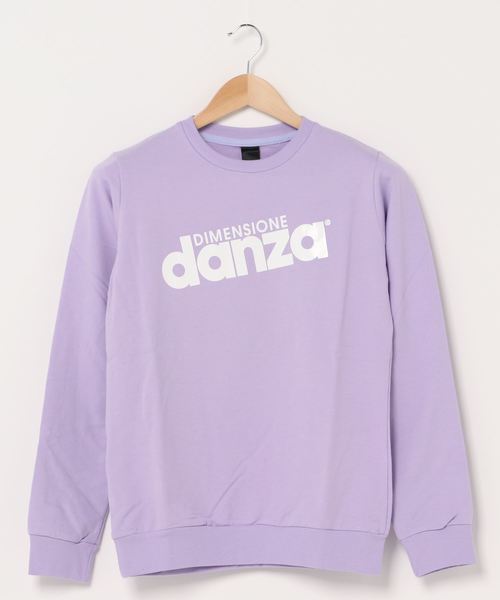 DIMENSIONE danza(ディメンシオーネ ダンツァ)の「ロゴプリント長袖スウェットトップス(スウェット・レディース・ホワイト/スモークピンク/グレー/グリーン/パープル/ブラック・MEDIUM/SMALL/X-SMALL)」の5枚目の写真
