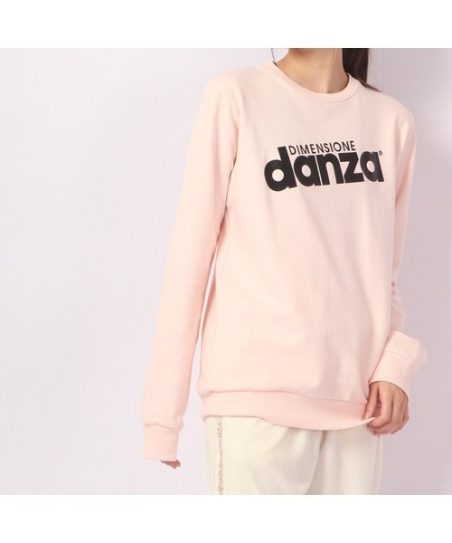 DIMENSIONE danza(ディメンシオーネ ダンツァ)の「ロゴプリント長袖スウェットトップス(スウェット・レディース・ホワイト/スモークピンク/グレー/グリーン/パープル/ブラック・MEDIUM/SMALL/X-SMALL)」の6枚目の写真