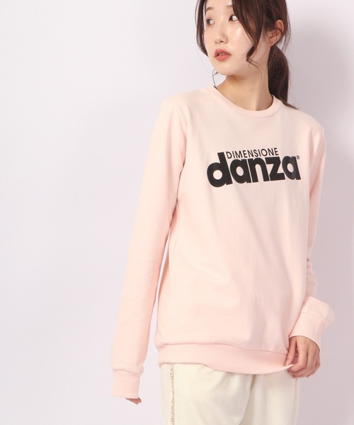 DIMENSIONE danza(ディメンシオーネ ダンツァ)の「ロゴプリント長袖スウェットトップス(スウェット・レディース・ホワイト/スモークピンク/グレー/グリーン/パープル/ブラック・MEDIUM/SMALL/X-SMALL)」の10枚目の写真