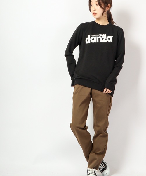 DIMENSIONE danza(ディメンシオーネ ダンツァ)の「ロゴプリント長袖スウェットトップス(スウェット・レディース・ホワイト/スモークピンク/グレー/グリーン/パープル/ブラック・MEDIUM/SMALL/X-SMALL)」の18枚目の写真