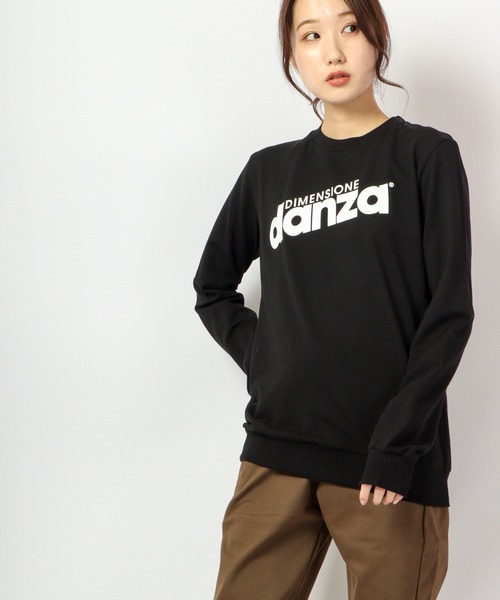 DIMENSIONE danza(ディメンシオーネ ダンツァ)の「ロゴプリント長袖スウェットトップス(スウェット・レディース・ホワイト/スモークピンク/グレー/グリーン/パープル/ブラック・MEDIUM/SMALL/X-SMALL)」の20枚目の写真