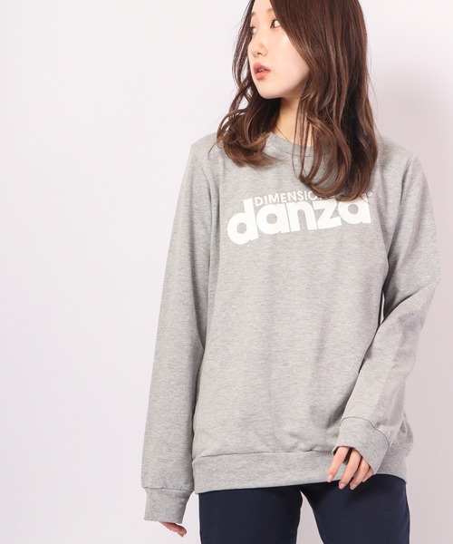 DIMENSIONE danza(ディメンシオーネ ダンツァ)の「ロゴプリント長袖スウェットトップス(スウェット・レディース・ホワイト/スモークピンク/グレー/グリーン/パープル/ブラック・MEDIUM/SMALL/X-SMALL)」の15枚目の写真