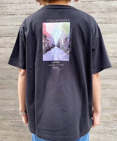 PAGEBOY（ページボーイ）の「バックフォトTEE（Tシャツ/カットソー・レディース・ブラック/オフホワイト/チャコールグレー・FREE）」の8枚目の写真