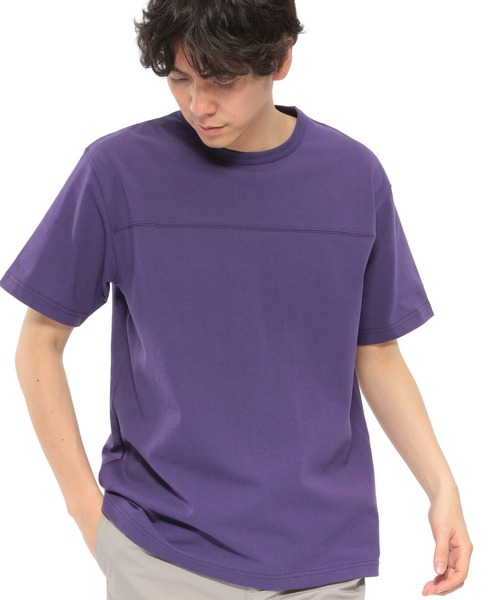 LAKOLE（ラコレ）の「USAフットボールTシャツ / LAKOLE（Tシャツ/カットソー・メンズ・ホワイト/ブラック/ベージュ/ライトグリーン/マスタード/ラベンダー・SMALL/MEDIUM/LARGE）」の6枚目の写真