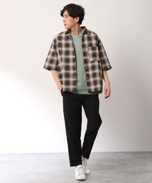 LAKOLE（ラコレ）の「USAフットボールTシャツ / LAKOLE（Tシャツ/カットソー・メンズ・ホワイト/ブラック/ベージュ/ライトグリーン/マスタード/ラベンダー・SMALL/MEDIUM/LARGE）」の8枚目の写真