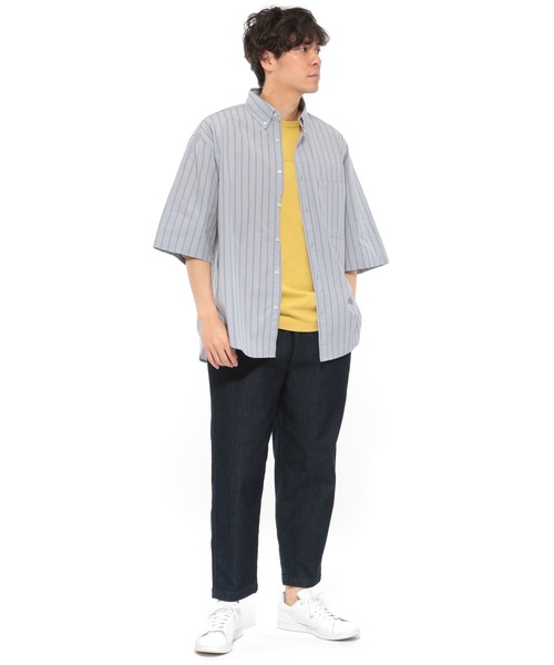 LAKOLE（ラコレ）の「USAフットボールTシャツ / LAKOLE（Tシャツ/カットソー・メンズ・ホワイト/ブラック/ベージュ/ライトグリーン/マスタード/ラベンダー・SMALL/MEDIUM/LARGE）」の12枚目の写真