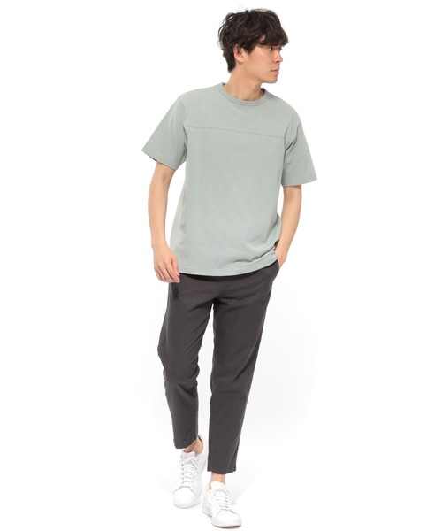 LAKOLE（ラコレ）の「USAフットボールTシャツ / LAKOLE（Tシャツ/カットソー・メンズ・ホワイト/ブラック/ベージュ/ライトグリーン/マスタード/ラベンダー・SMALL/MEDIUM/LARGE）」の14枚目の写真