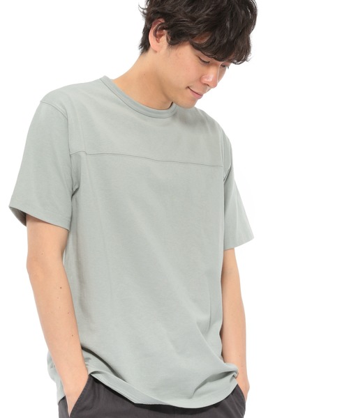 LAKOLE（ラコレ）の「USAフットボールTシャツ / LAKOLE（Tシャツ/カットソー・メンズ・ホワイト/ブラック/ベージュ/ライトグリーン/マスタード/ラベンダー・SMALL/MEDIUM/LARGE）」の16枚目の写真