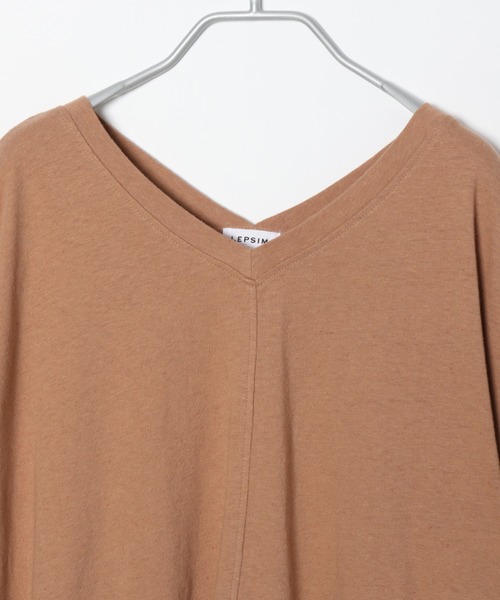 LEPSIM(レプシィム)の「アサコンワイドプルオーバー 886697(Tシャツ/カットソー・レディース・ライトブラウン/チャコールグレー/ベージュ・FREE)」の6枚目の写真