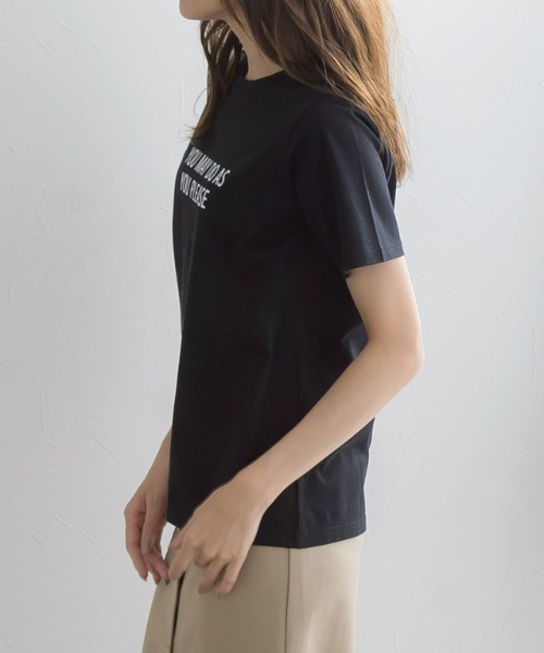 Pierrot(ピエロ)の「ロゴTシャツ(Tシャツ/カットソー・レディース・ホワイト×ブラック/ブラック×ホワイト/オフホワイト/ベージュ/ホワイト系その他2/ホワイト系その他・M/L)」の16枚目の写真