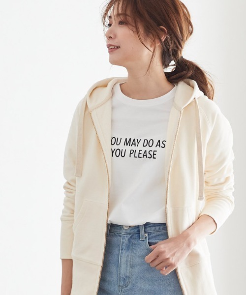 Pierrot(ピエロ)の「ロゴTシャツ(Tシャツ/カットソー・レディース・ホワイト×ブラック/ブラック×ホワイト/オフホワイト/ベージュ/ホワイト系その他2/ホワイト系その他・M/L)」の14枚目の写真
