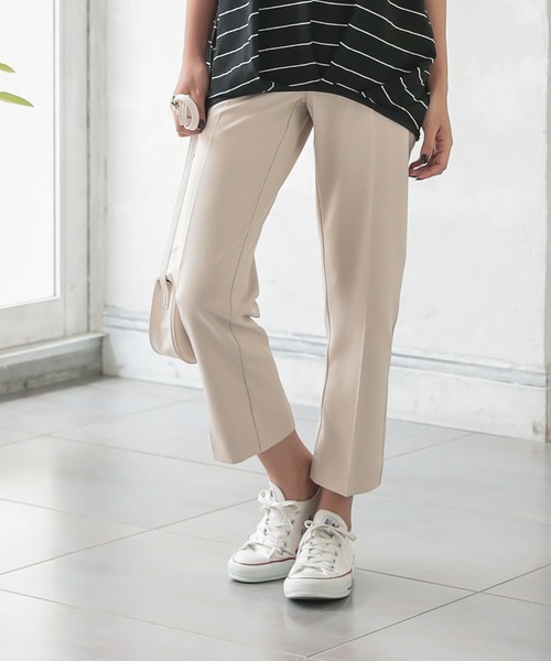 KOBE LETTUCE(コウベレタス)の「センターシームストレートカラーパンツ(その他パンツ・レディース・ベージュ/オレンジ/ピンク/ミント/ライトブルー/ブラック・M/S)」の2枚目の写真