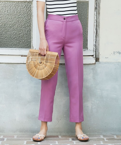 KOBE LETTUCE(コウベレタス)の「センターシームストレートカラーパンツ(その他パンツ・レディース・ベージュ/オレンジ/ピンク/ミント/ライトブルー/ブラック・M/S)」の5枚目の写真