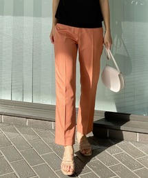 センターシームストレートカラーパンツ