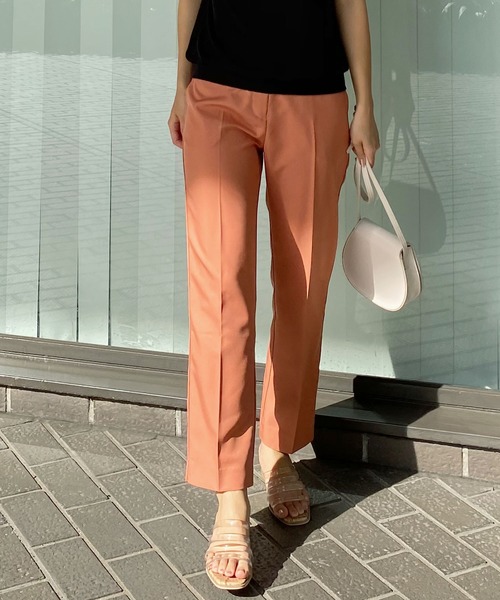 KOBE LETTUCE(コウベレタス)の「センターシームストレートカラーパンツ(その他パンツ・レディース・ベージュ/オレンジ/ピンク/ミント/ライトブルー/ブラック・M/S)」の6枚目の写真