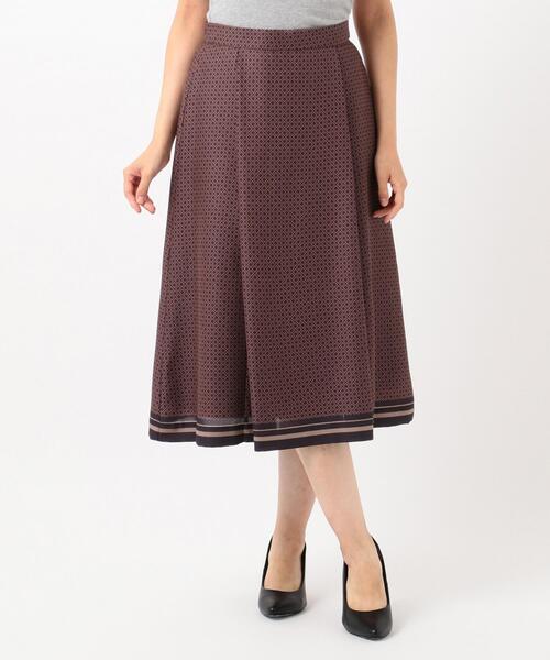 J.PRESS Ladies（J.プレス レディス）の「【洗える】ジオメトリックプリント スカート（スカート・レディース・ネイビー系5/グレー系5・S/XS/XXS）」の6枚目の写真