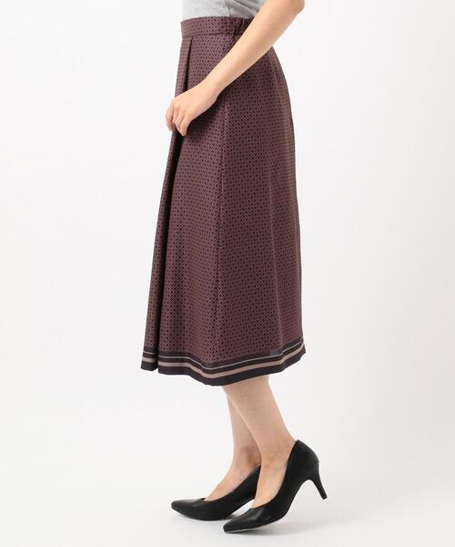 J.PRESS Ladies（J.プレス レディス）の「【洗える】ジオメトリックプリント スカート（スカート・レディース・ネイビー系5/グレー系5・S/XS/XXS）」の7枚目の写真