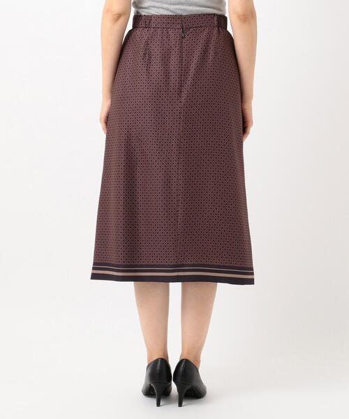 J.PRESS Ladies（J.プレス レディス）の「【洗える】ジオメトリックプリント スカート（スカート・レディース・ネイビー系5/グレー系5・S/XS/XXS）」の8枚目の写真