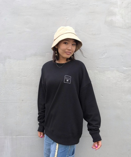 BILLABONG(ビラボン)の「BILLABONG/ビラボン ルーズシルエット スウェット BA014-009(スウェット・レディース・ベージュ/ブラック/ホワイト・M/L)」の21枚目の写真